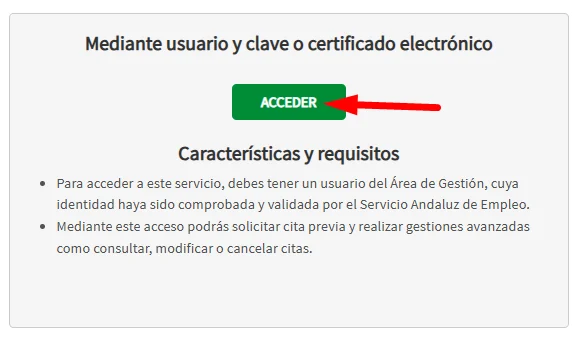 Acceder al SAE con certificado digital